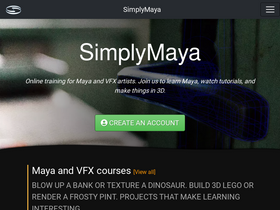 'simplymaya.com' screenshot