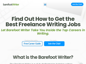 'thebarefootwriter.com' screenshot