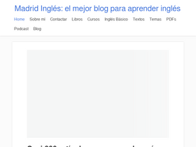 'madridingles.net' screenshot