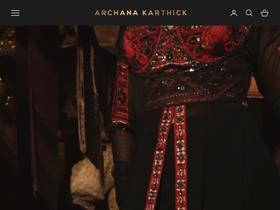 thearchanakarthick.com homepage screenshot