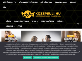 'kozepsuli.hu' screenshot