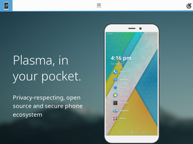 'plasma-mobile.org' screenshot