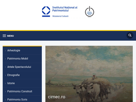 'cimec.ro' screenshot