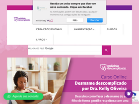 'pediatriadescomplicada.com.br' screenshot