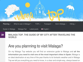 'malagatop.com' screenshot