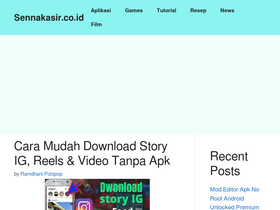 'sennakasir.co.id' screenshot