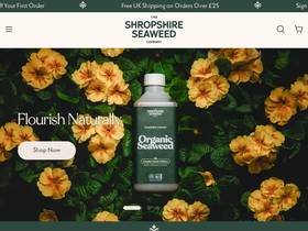 Shropshire Seaweed homepage screenshot