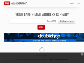 'fakemailgenerator.com' screenshot