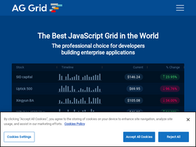'ag-grid.com' screenshot