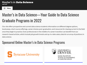 'mastersindatascience.org' screenshot