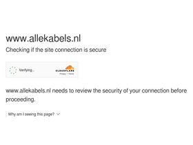 'allekabels.nl' screenshot