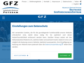 'gfz-potsdam.de' screenshot