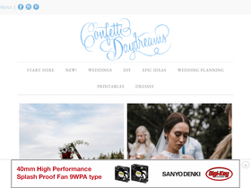 'confettidaydreams.com' screenshot