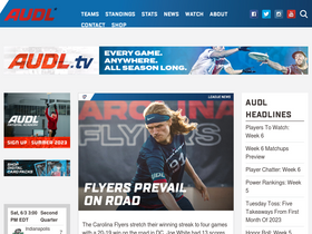 'theaudl.com' screenshot