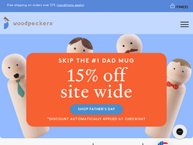 'woodpeckerscrafts.com' screenshot
