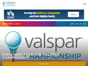 'valsparchampionship.com' screenshot