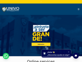 'univo.edu.sv' screenshot
