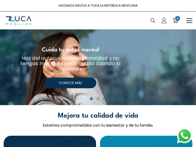 ZUCA homepage screenshot