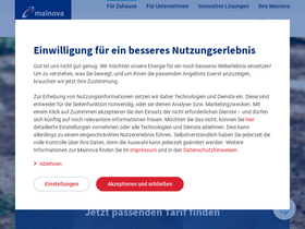 'mainova.de' screenshot