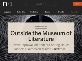 'nplusonemag.com' screenshot