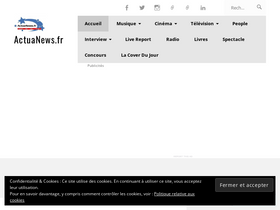 'actuanews.fr' screenshot