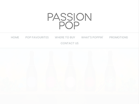 passionpop.com.au homepage screenshot