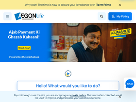 'aegonlife.com' screenshot