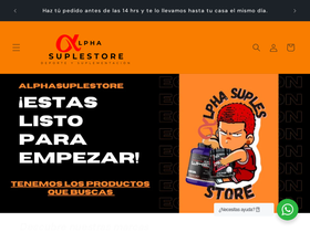 alphasuplestore.com homepage screenshot