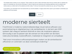 'freshportal.nl' screenshot