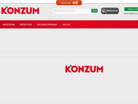 'konzumshop.ba' screenshot