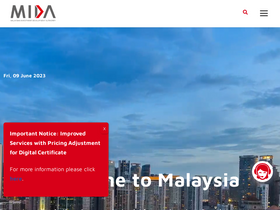 'mida.gov.my' screenshot