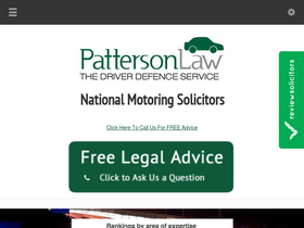 'pattersonlaw.co.uk' screenshot