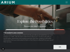 'ariumliving.com' screenshot
