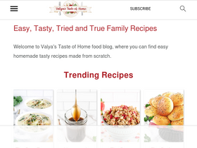 'valyastasteofhome.com' screenshot