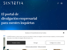 'sintetia.com' screenshot