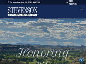 'stevensonfuneralhome.com' screenshot