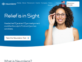 'neurolenses.com' screenshot