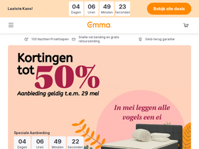 'emma-matras.be' screenshot