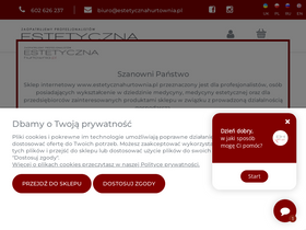 'estetycznahurtownia.pl' screenshot