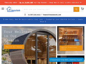 Saunanook homepage screenshot