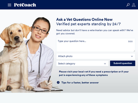 'petcoach.co' screenshot
