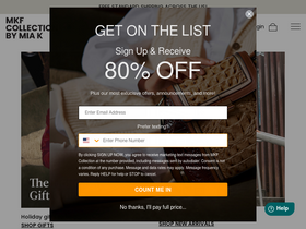 'mkfcollection.com' screenshot
