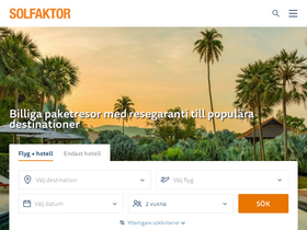'solfaktor.se' screenshot