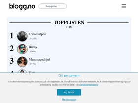 'blogg.no' screenshot