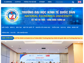 'csie.neu.edu.vn' screenshot