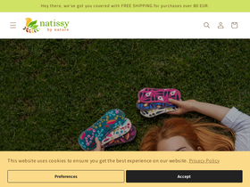 natissy.eu homepage screenshot