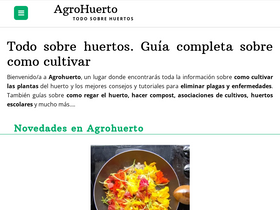 'agrohuerto.com' screenshot