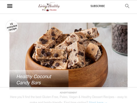 'livinghealthywithchocolate.com' screenshot