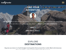 'indietraveller.co' screenshot