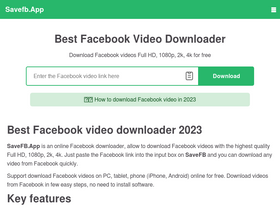 'savefb.app' screenshot